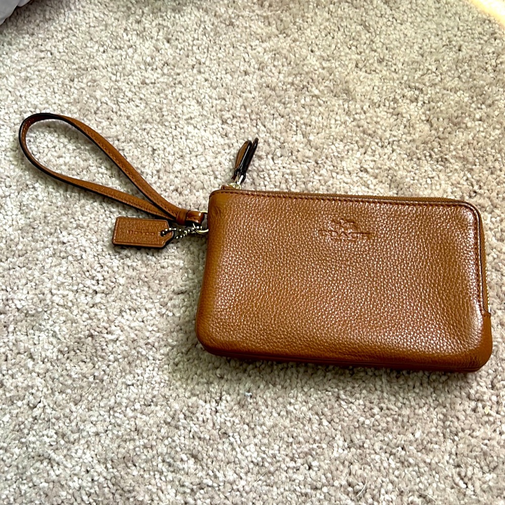 Coach Leather Wristlet
